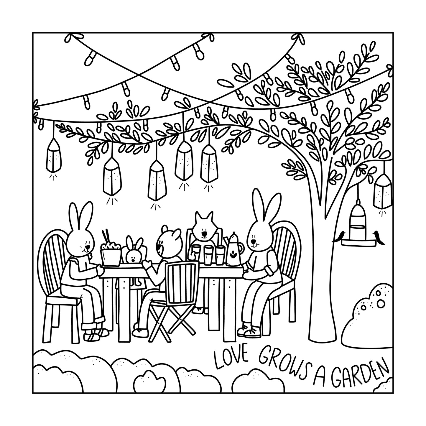 Free Coloring Pages The Dogwoods Grow a Garden