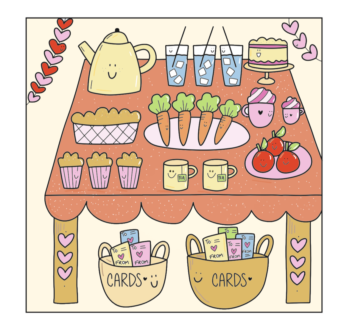 Free Coloring Page: “Cute Table”