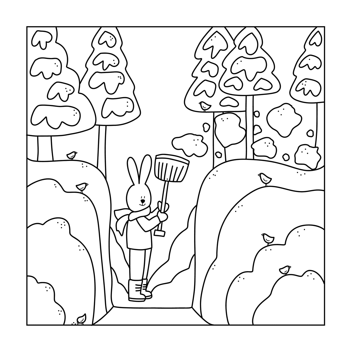 Free Coloring Pages The Dogwoods & The Big Storm