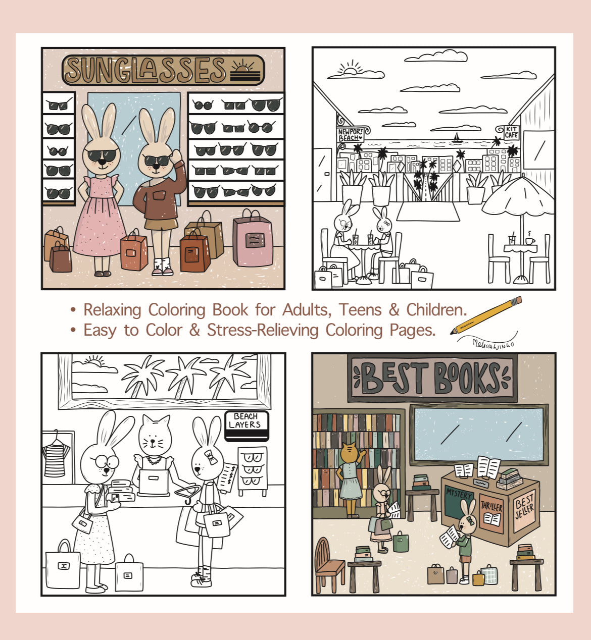 Shopping Coloring Book
