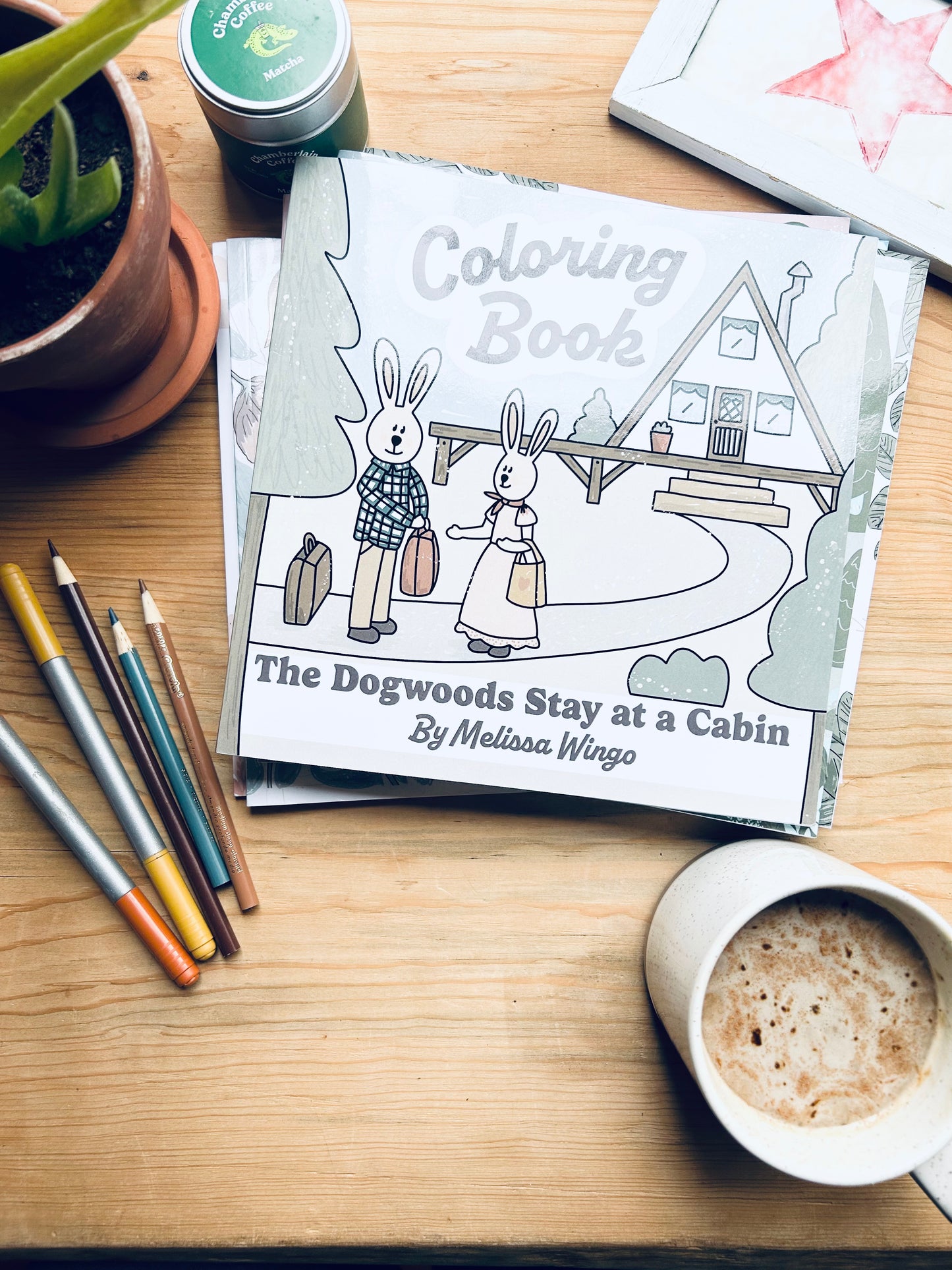 Free Coloring Pages from “The Dogwoods Stay at a Cabin” Coloring Book