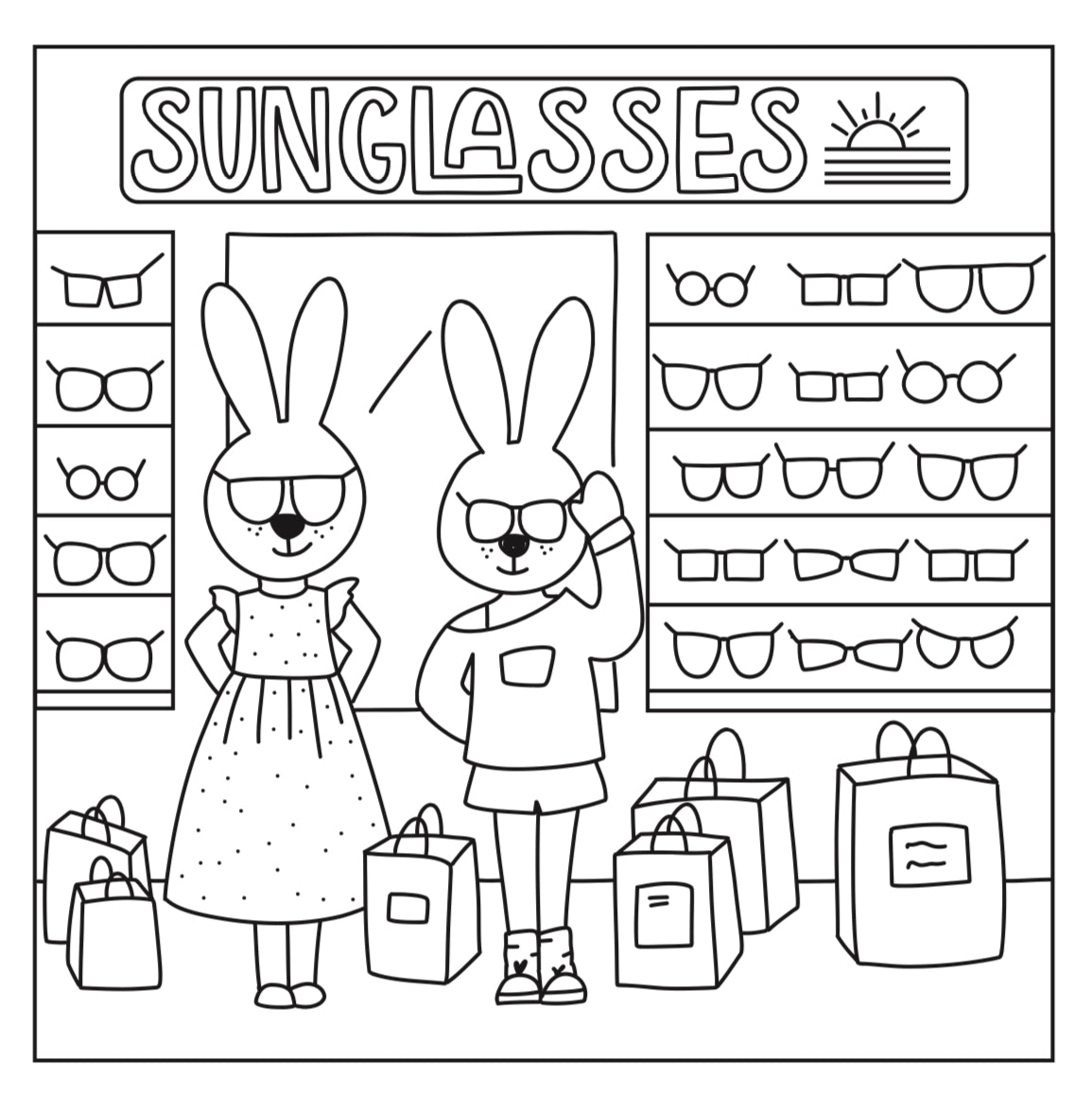 Free! The Dogwoods “Sunglasses” Coloring Pages