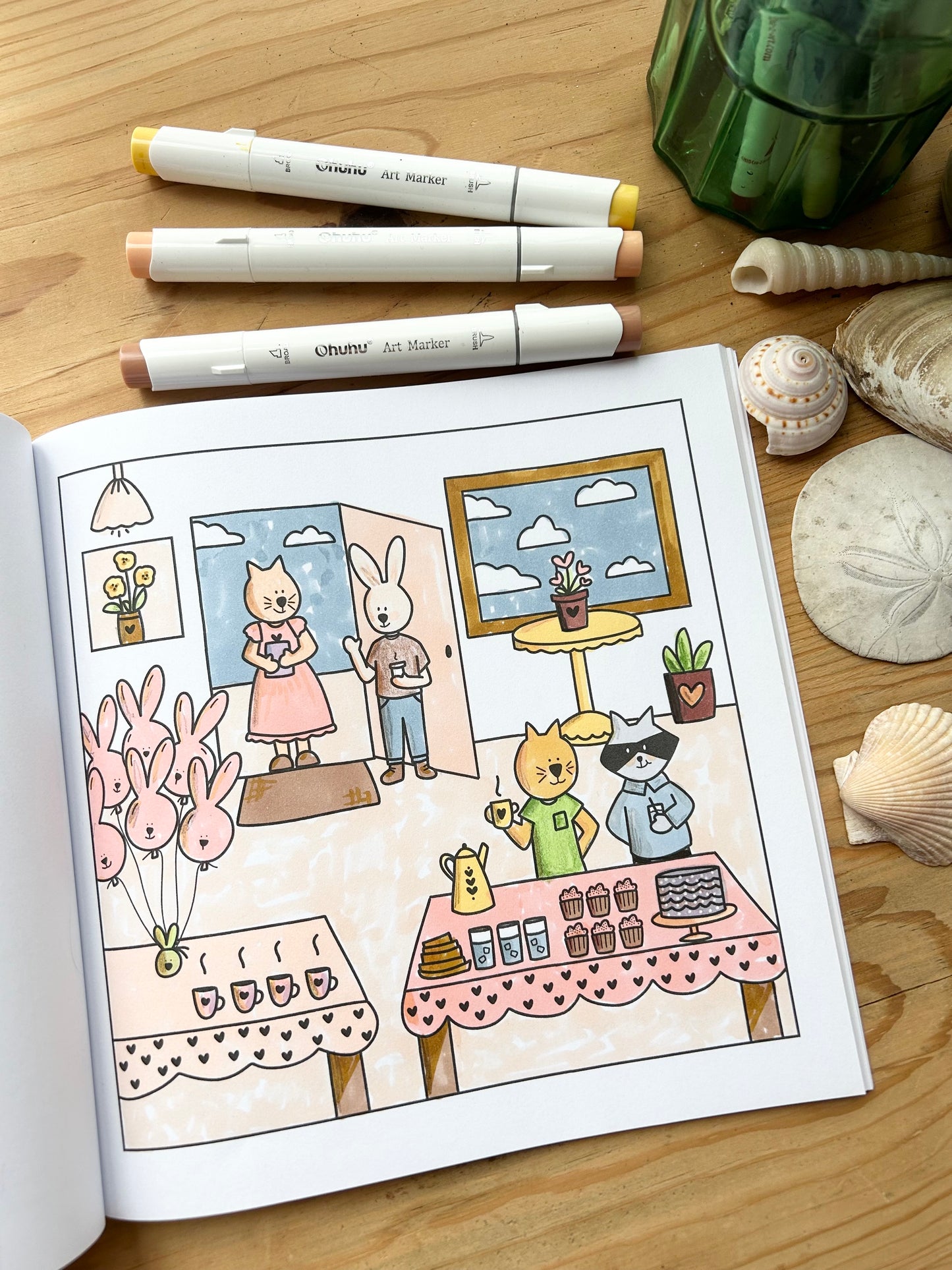 Free Coloring Pages- “Party Ready”