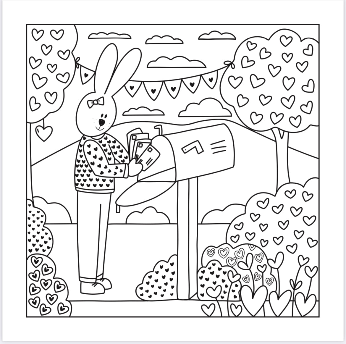 Free Coloring Pages “The Dogwoods Valentine” Coloring Book