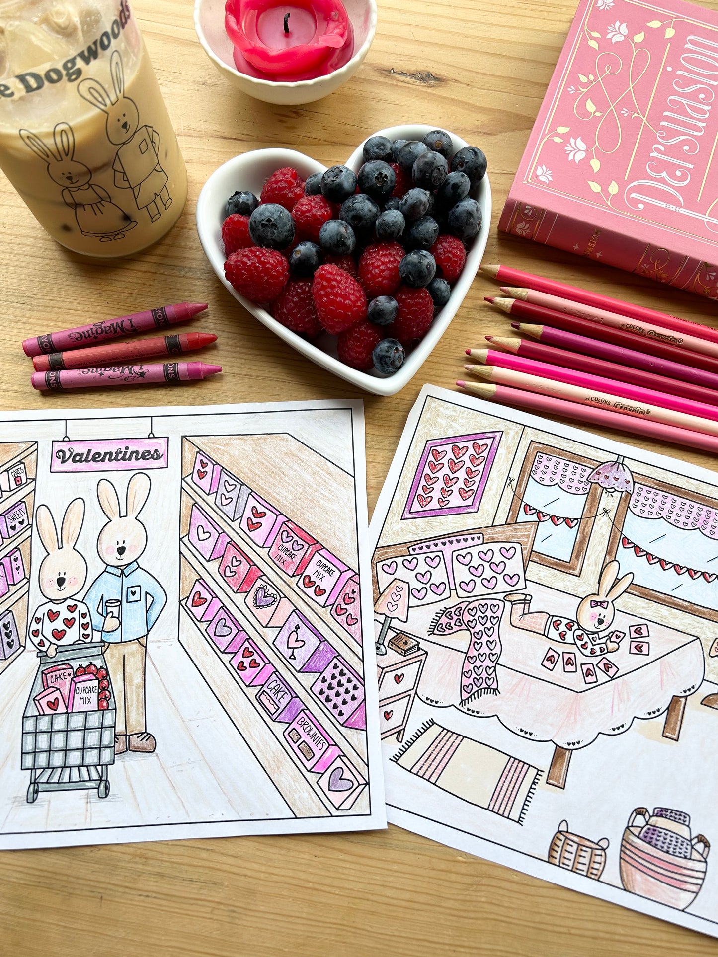 Free Coloring Pages “The Dogwoods Valentine” Coloring Book