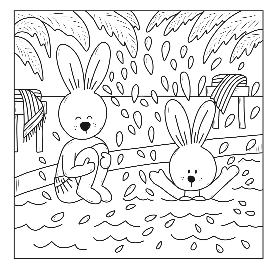 Free! The Dogwoods “Pool Jumping” Coloring Pages