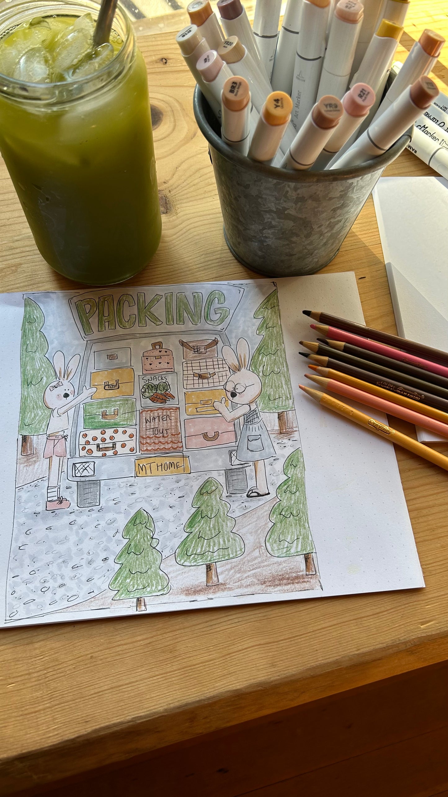 Free! The Dogwoods “Packing” Coloring Pages