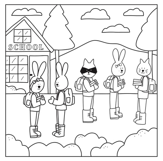 Free! The Dogwoods “School” Coloring Page