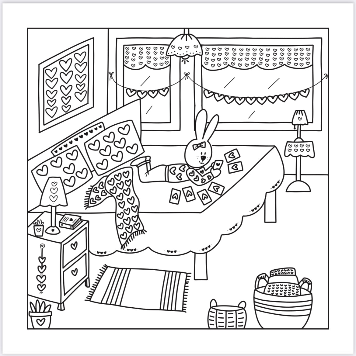 Free Coloring Pages “The Dogwoods Valentine” Coloring Book