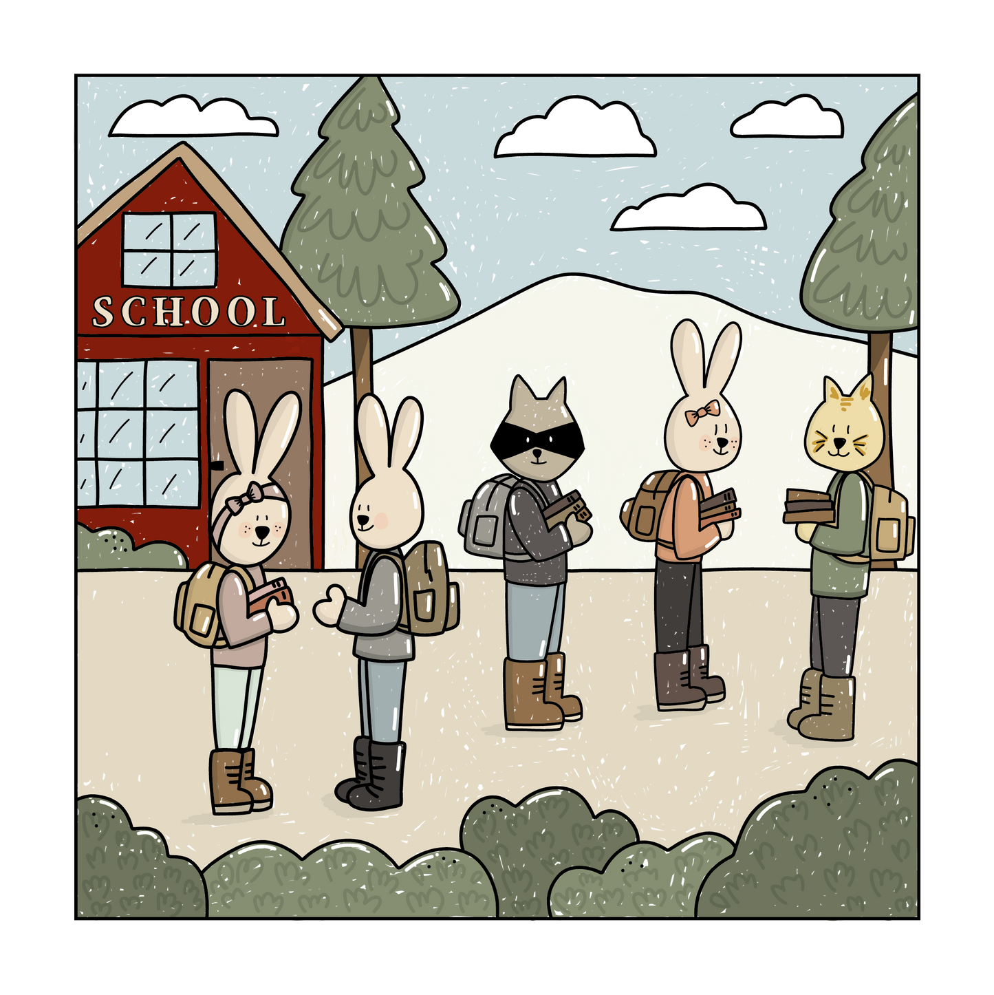 Free! The Dogwoods “School” Coloring Page