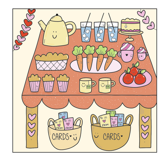 Free Coloring Page: “Cute Table”