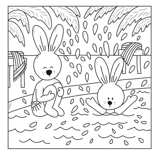 Free! The Dogwoods “Pool Jumping” Coloring Pages
